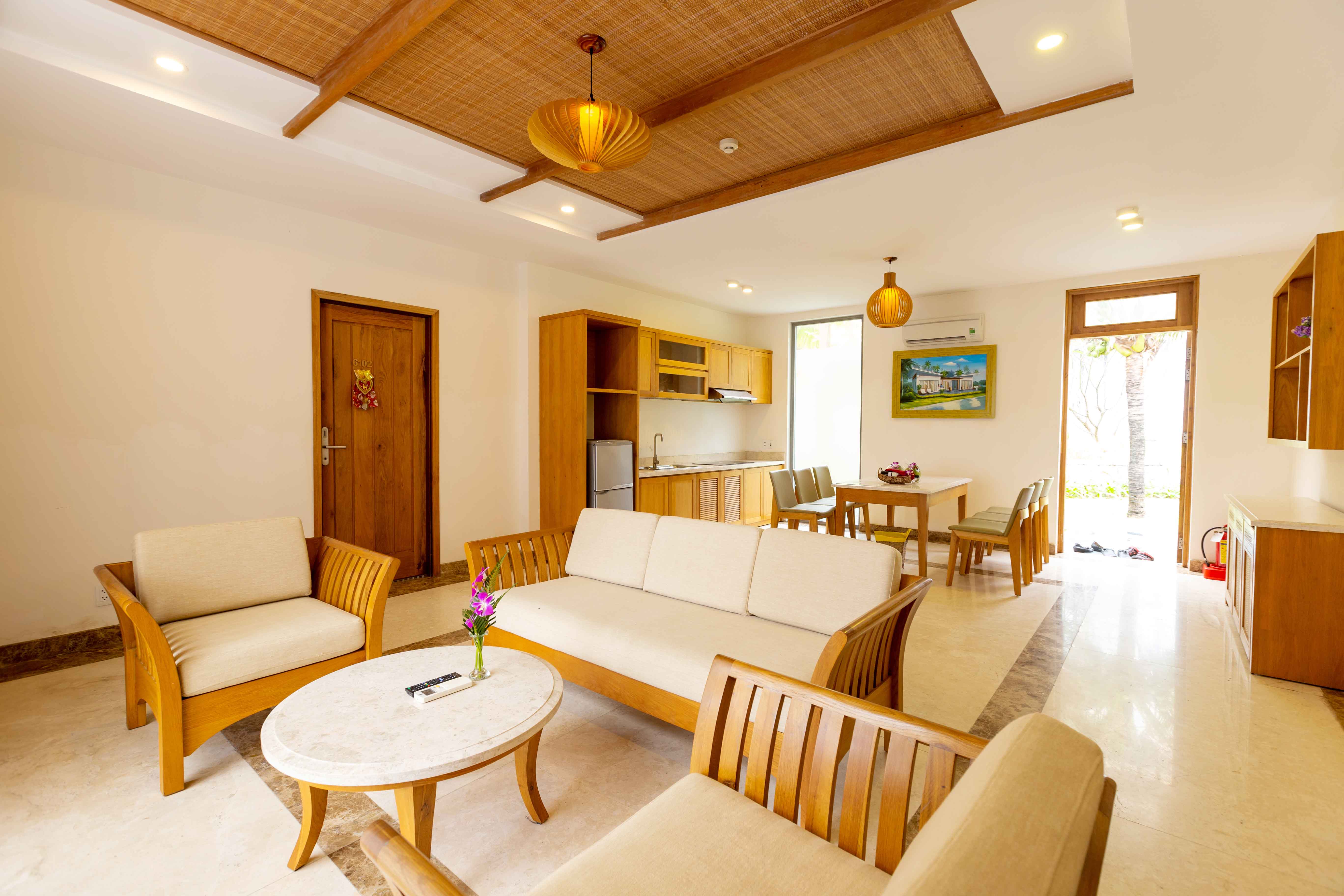 4-Bedroom Beach Front Bungalow - living image 5